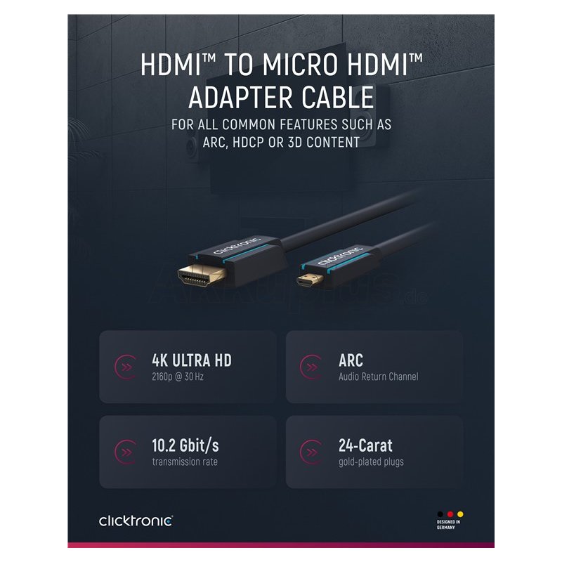 HDMI™-auf-Micro-HDMI™-Adapterkabel