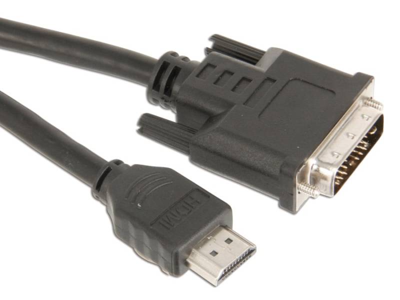 S-IMPULS HDMI-Adapterkabel, HDMI-Stecker/DVI-D-Stecker, 5 m von S-IMPULS