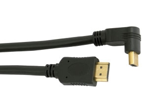 S-IMPULS HDMI-Kabel, HIGH SPEED with ETHERNET, 1x 90°, 1 m, schwarz von S-IMPULS