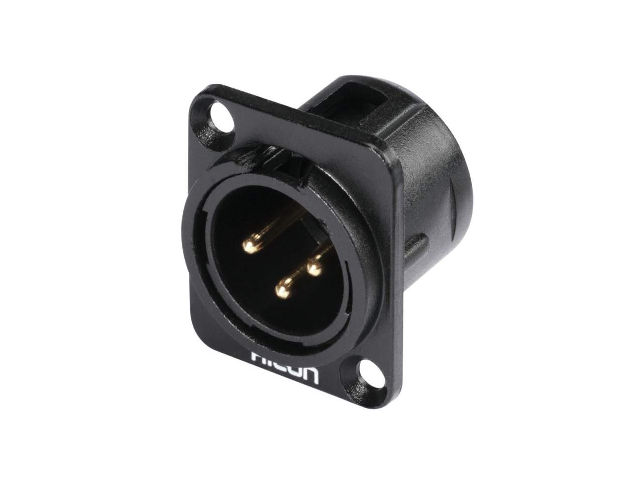 HICON XLR Einbaustecker 3pol HI-X3DM-G HICON XLR Einbaustecker 3pol HI-X3DM-G