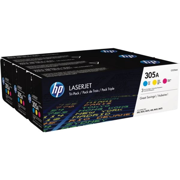 HP 305A Original Tonerkartusche MultiPack C,M,Y HP 305A Original Tonerkartusche MultiPack C,M,Y