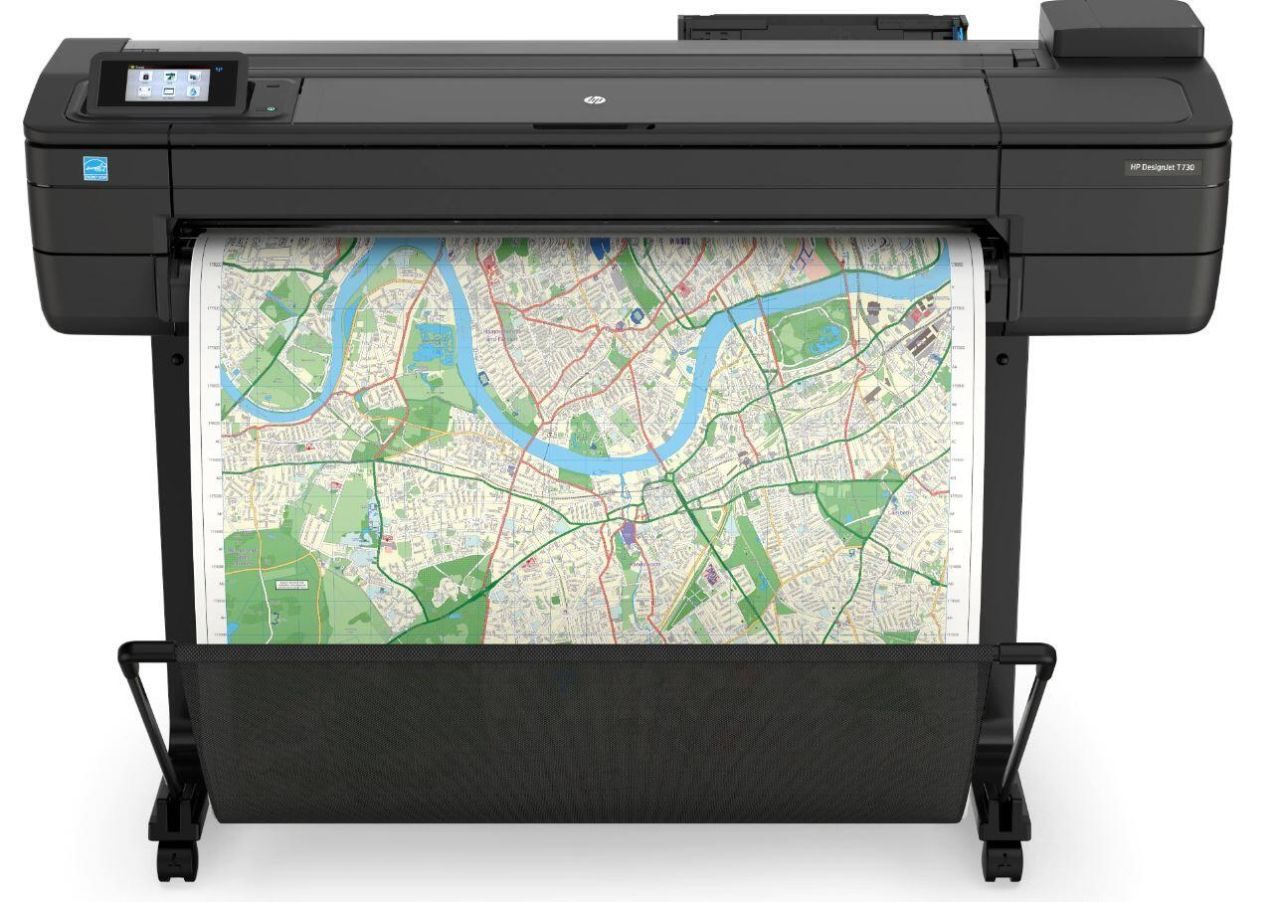 HP DesignJet T730 Tintenstrahl-Großformatdrucker Plotter