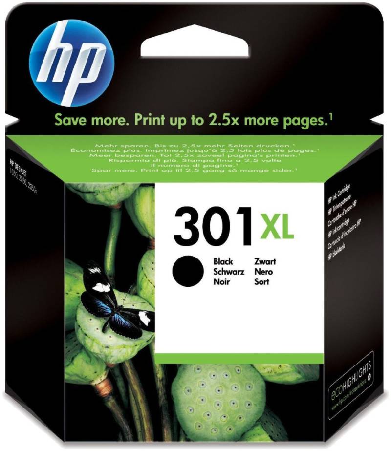 HP Original 301XL Druckerpatrone - schwarz (CH563EE)