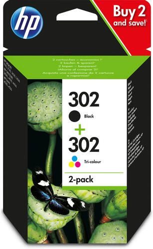 HP Original 302 Druckerpatronen - Multipack (FU65AE + FU66AE)