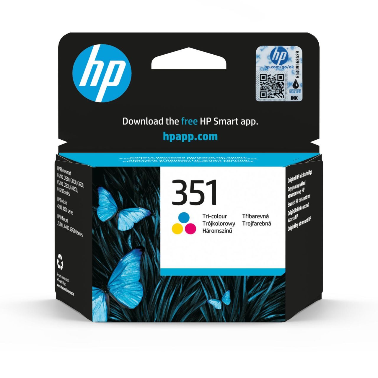 HP Original 351 Druckerpatrone cyan magenta gelb 170 Seiten 3,5ml (CB337EE)