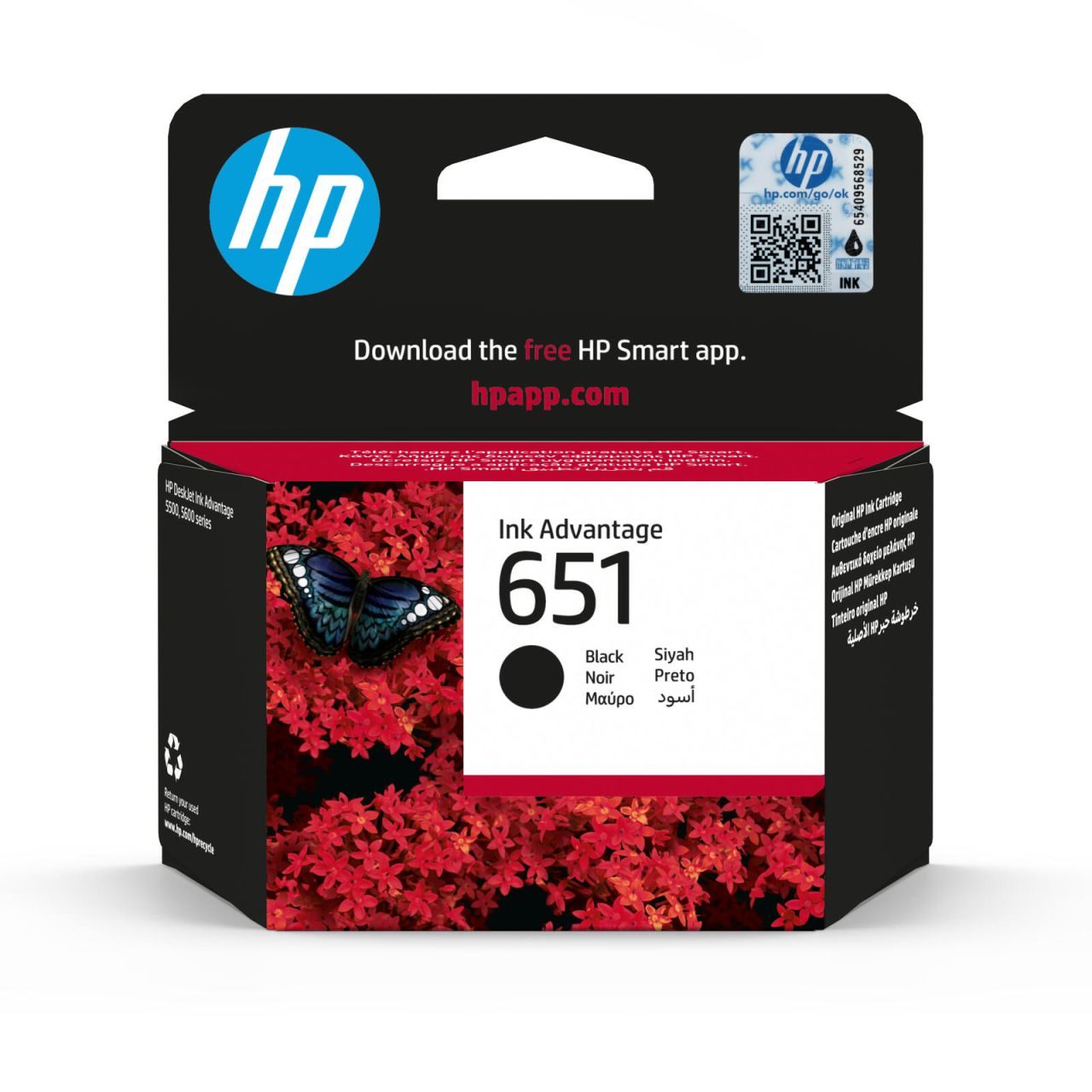 HP Original 651 Druckerpatrone - schwarz (C2P10AE#BHK)