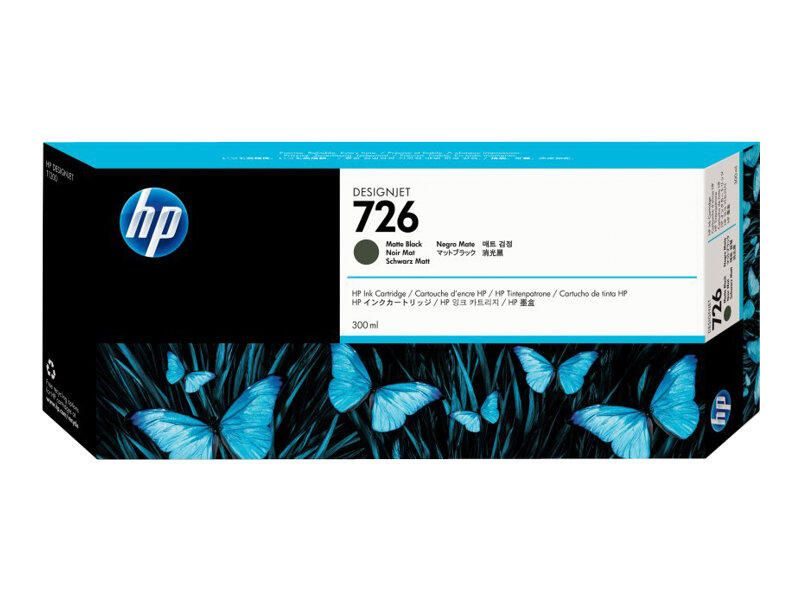 HP Original 726 Druckerpatrone schwarz matt 300ml (CH575A)