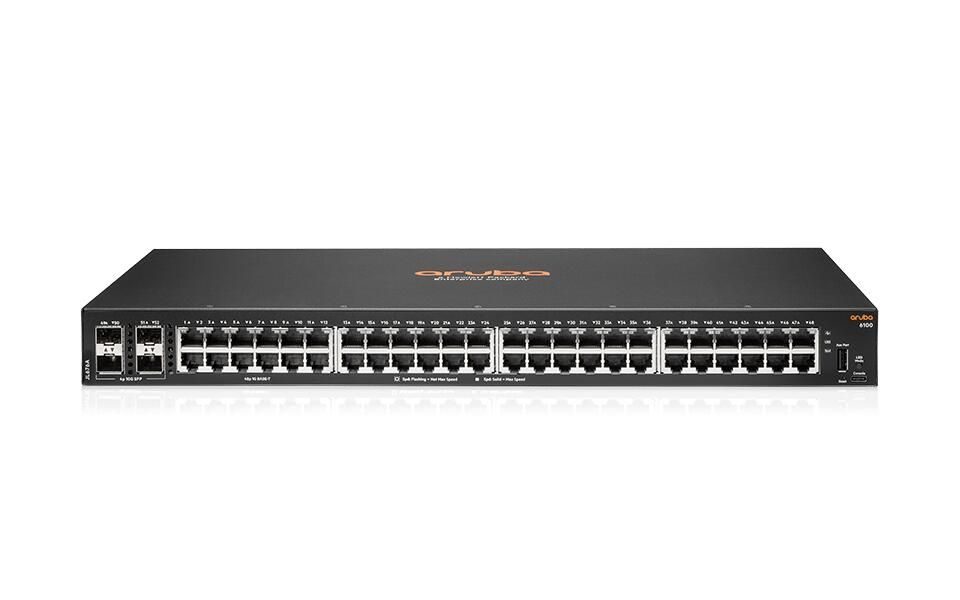 HPE Aruba CX6100 Switch 48-Port 1GBase-T 4-Port 10G SFP+ rackmountfähig