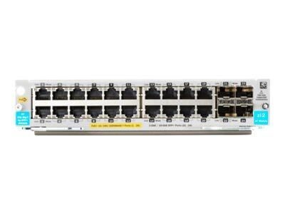 HPE - Erweiterungsmodul - Gigabit Ethernet (PoE+) x 20 +GIGABIT ETHERNET / 10 GIGABIT SFP+ x 4 (J9990A)