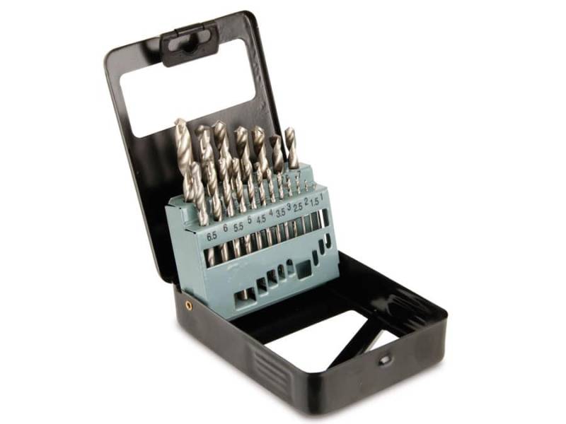HSS-Bohrersatz in Metallbox, DIN338, 1...10 mm von Pollin Electronic GmbH