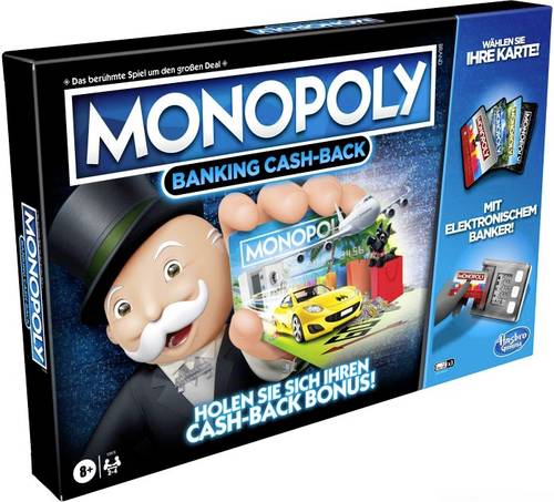 Hasbro E8978100 E8978100 Monopoly Banking Cash-Back