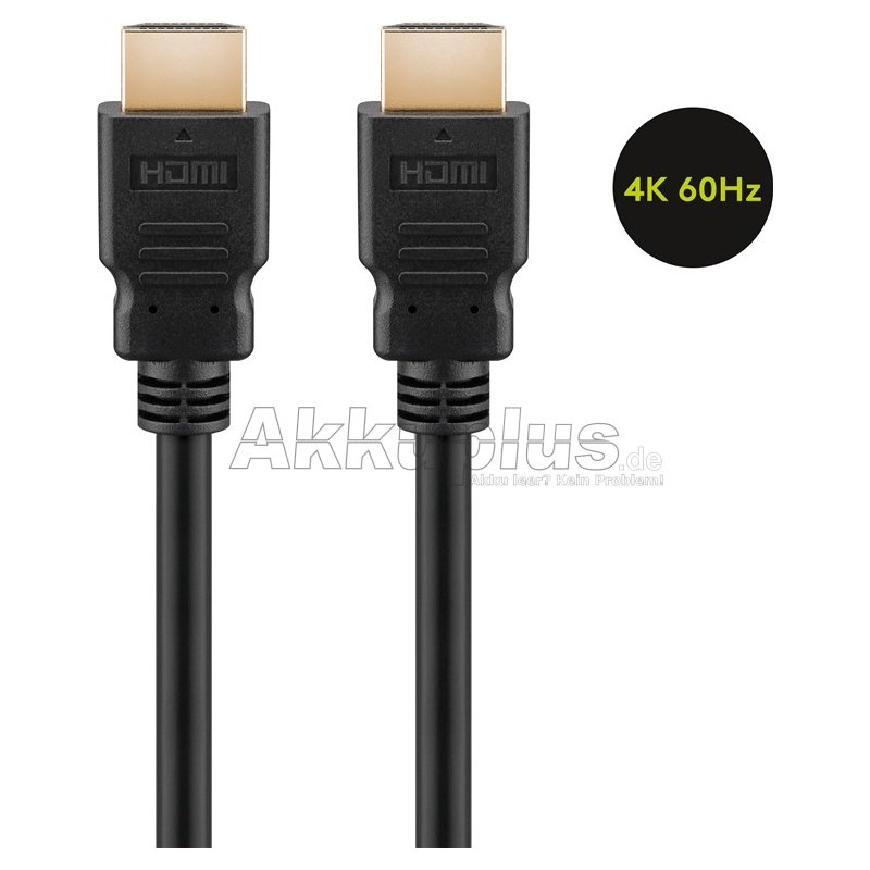 goobay - High-Speed-HDMI™-Kabel mit Ethernet (4K@60Hz) Series 2.0 LC - 1 Meter HDMI™-Stecker (Typ A) > HDMI™-Stecker (Typ A)