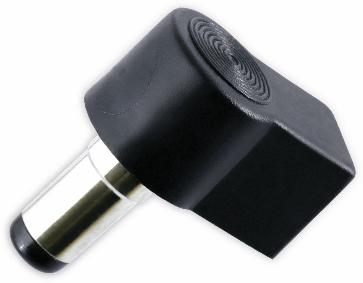 Hohlstecker, Ø 2,1 mm, 9 mm, abgewinkelt Hohlstecker, Ø 2,1 mm, 9 mm, abgewinkelt von EVE GmbH
