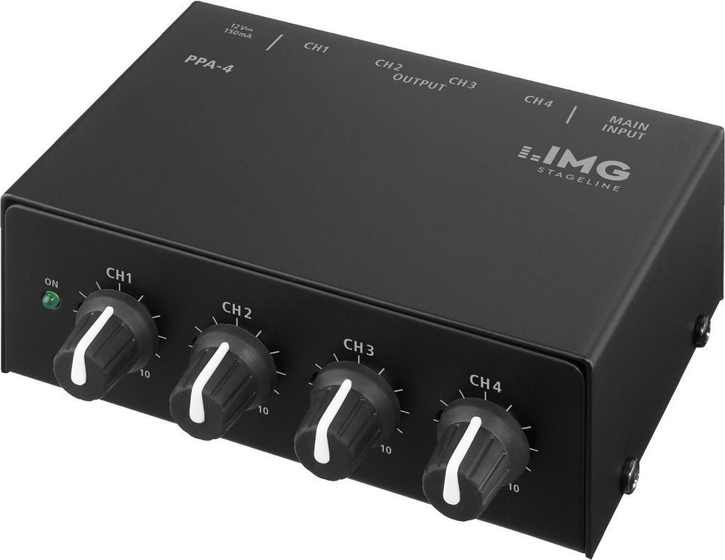 IMG Stage Line PPA-4 Stereo-Kopfhörerverstärker 4-Kanal IMG Stage Line PPA-4 Stereo-Kopfhörerverstärker 4-Kanal