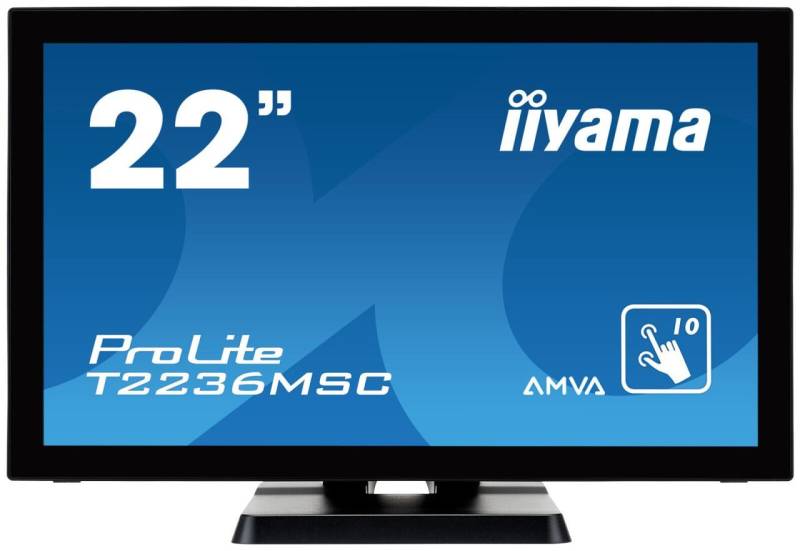 Iiyama Monitor ProLite T2236MSC-B2 LCD-Touch-Display 55,9 cm (22") schwarz