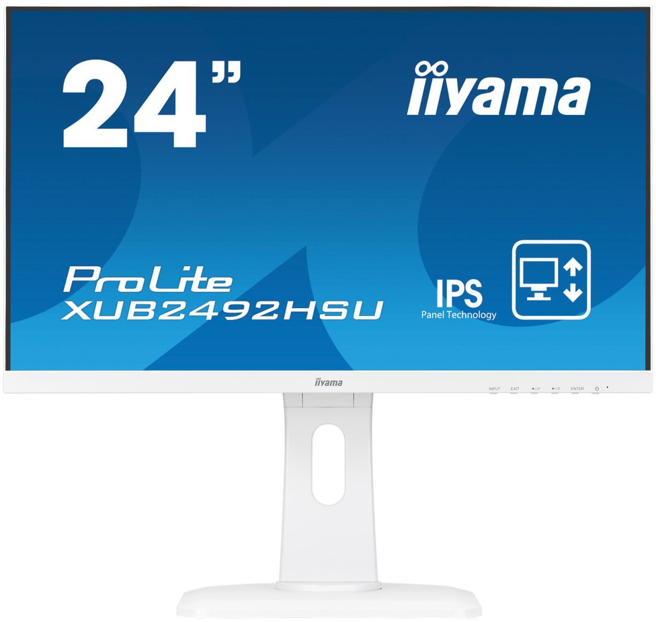 Iiyama Monitor ProLite XUB2492HSU-W1 LED-Display 61 cm (23,8") weiß