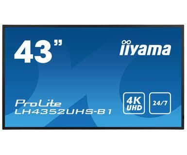 Iiyama ProLite LH4352UHS-B1 108cm (42,5 Zoll) 4K UHD Auflösung, 24/7 Betriebszeit, Intel® SDM-S Steckplatz