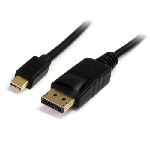 InLine Mini DisplayPort zu DisplayPort Kabel 2m, vergoldete Kontakte, schwarz