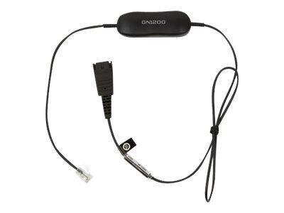 Jabra GN1216 Headset-Kabel RJ-9 (M) bis Quick Disconnect 2m