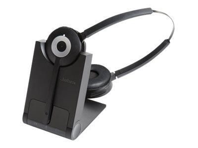 Jabra PRO 930 Duo MS kabelloses konvertierbares DECT Stereo Headset mit Ladestation