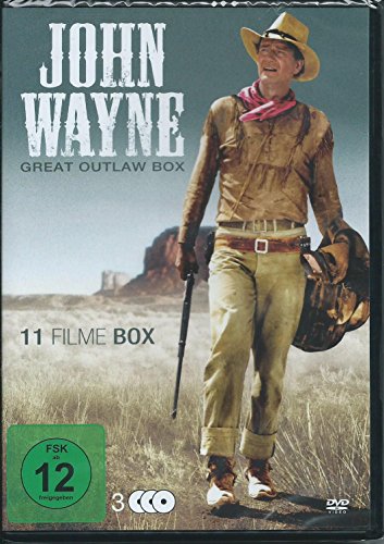 John Wayne Great Outlaw Box 11 Filme 3 DVds