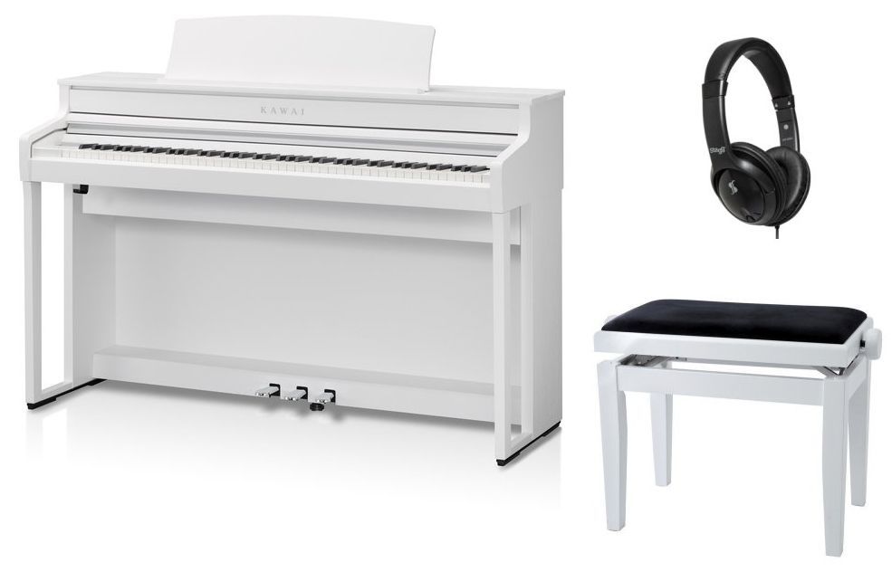 KAWAI CA-501W Set Digitalpiano weiß matt + Klavierbank+ Stereo Kopfhörer KAWAI CA-501W Set Digitalpiano weiß matt + Klavierbank+ Stereo Kopfhörer