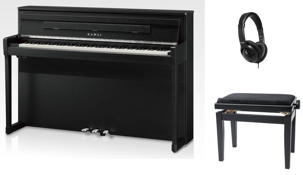 KAWAI CA-901B Set E-Piano schwarz matt + Klavierbank u. Kopfhörer KAWAI CA-901B Set E-Piano schwarz matt + Klavierbank u. Kopfhörer