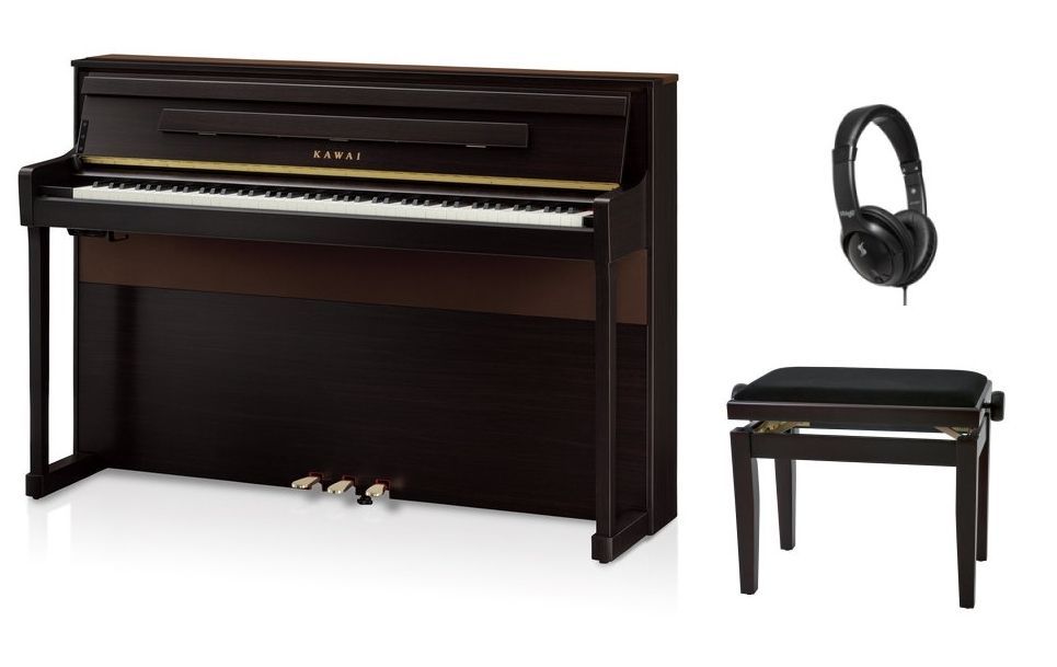 KAWAI CA-901R Set E-Piano Rosenholz matt + Klavierbank u. Kopfhörer KAWAI CA-901R Set E-Piano Rosenholz matt + Klavierbank u. Kopfhörer