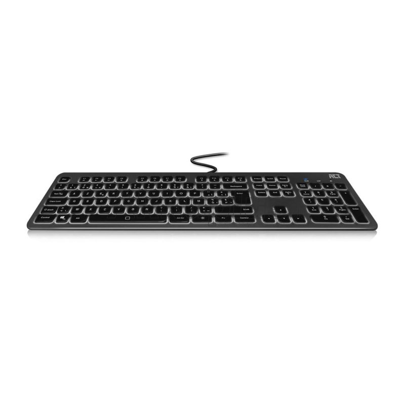 Kabelgebundene Tastatur mit Hintergrundbeleuchtung (Azerty/BE-Layout)