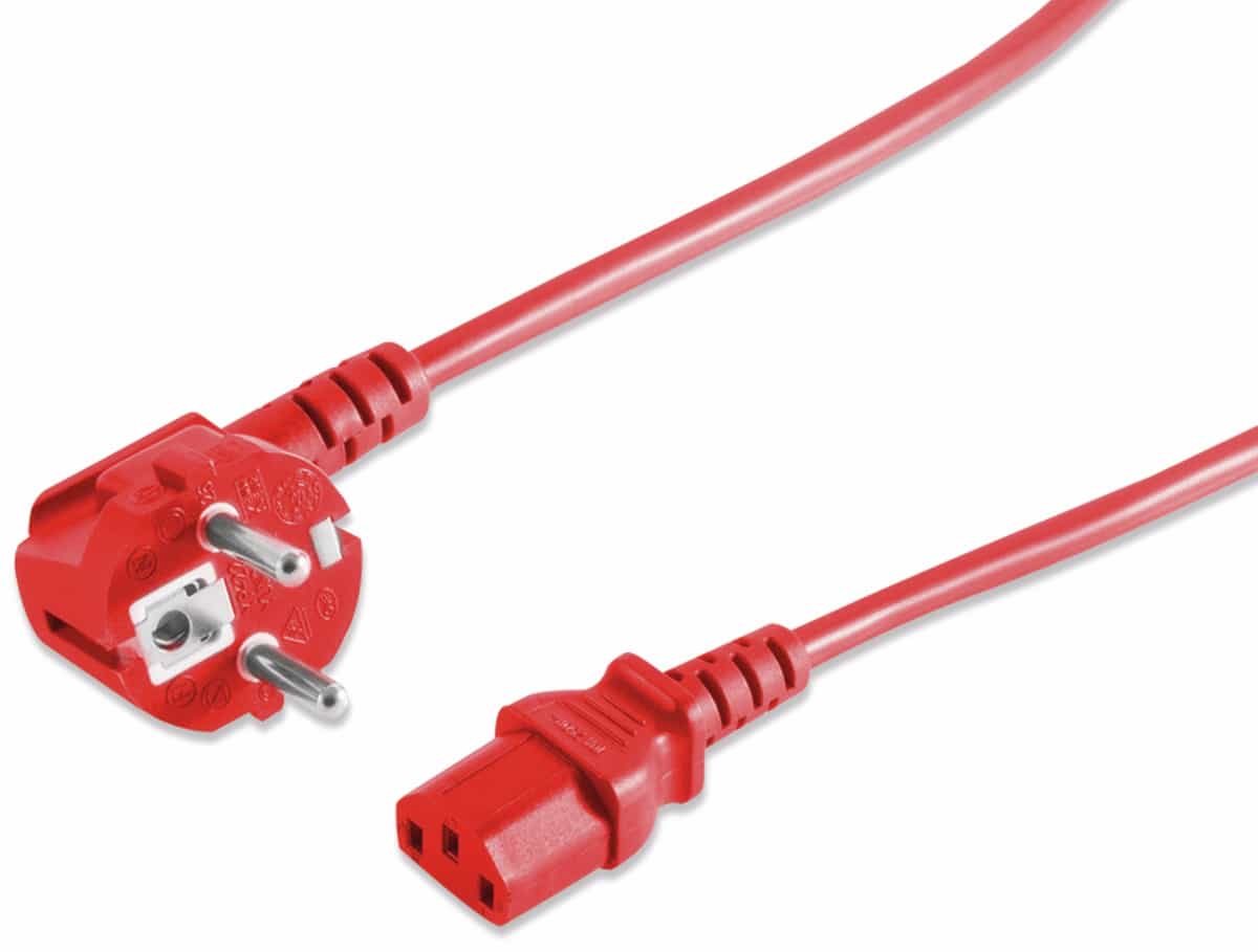 S-IMPULS Kaltgerätekabel, rot, 1,8 m S-IMPULS Kaltgerätekabel, rot, 1,8 m von S-IMPULS