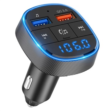 Kfz-Ladegerät & Bluetooth FM Transmitter BC57 - Schwarz