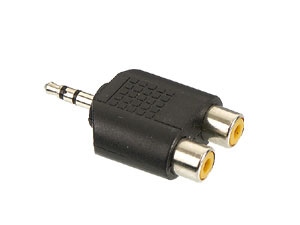 S-IMPULS Klinkenadapter, Stecker 3,5 mm stereo / 2x Cinchkupplung, schwarz S-IMPULS Klinkenadapter, Stecker 3,5 mm stereo / 2x Cinchkupplung, schwarz von S-IMPULS