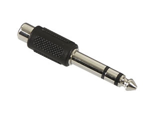 S-IMPULS Klinkenadapter, Stecker 6,3 mm stereo / Cinchkupplung, schwarz S-IMPULS Klinkenadapter, Stecker 6,3 mm stereo / Cinchkupplung, schwarz von S-IMPULS