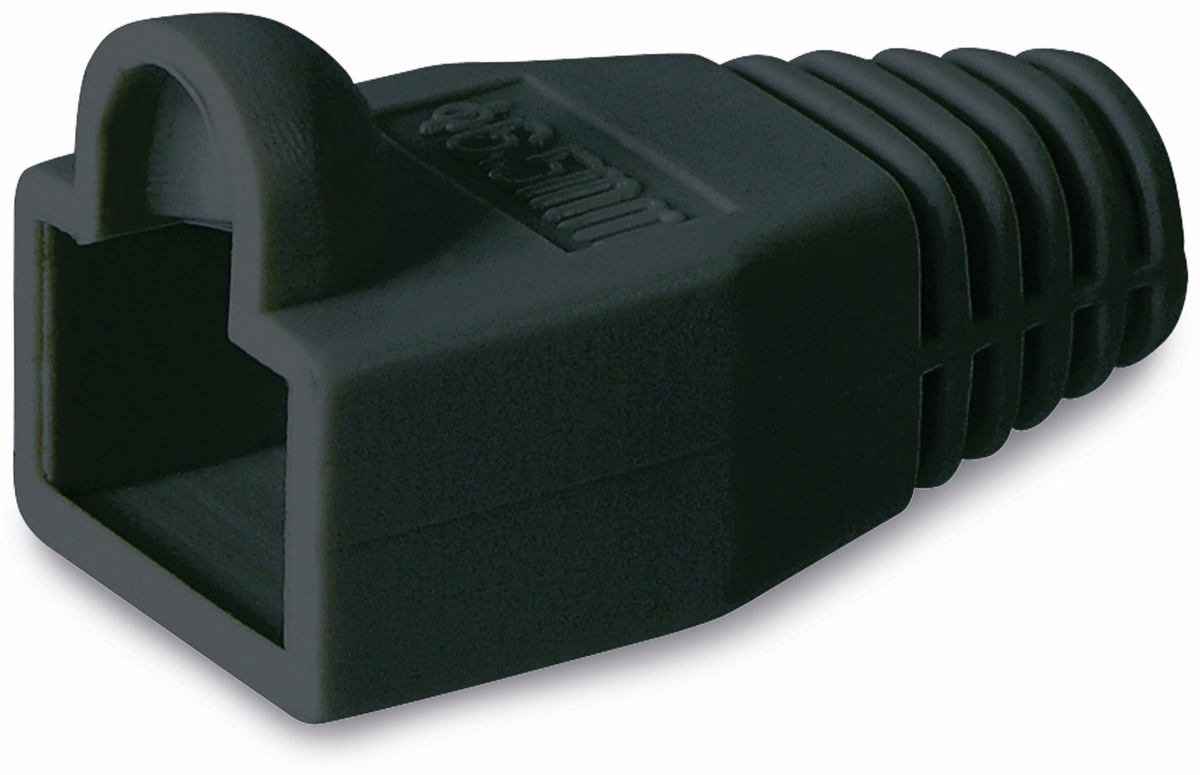 Knickschutzhülle für RJ45-Stecker, schwarz