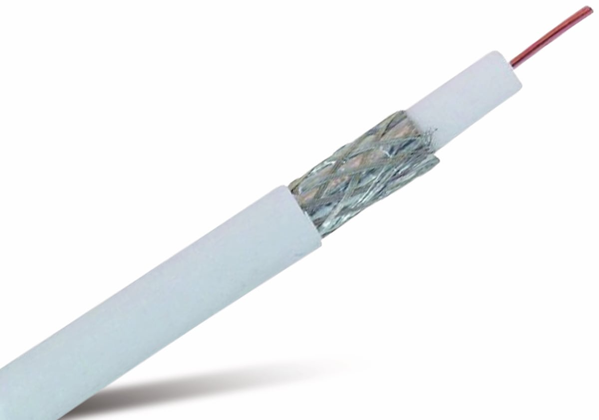 S-IMPULS Koaxialkabel, 25 m, weiß, 6,7 mm, CCS, 75 Ω S-IMPULS Koaxialkabel, 25 m, weiß, 6,7 mm, CCS, 75 Ω von S-IMPULS