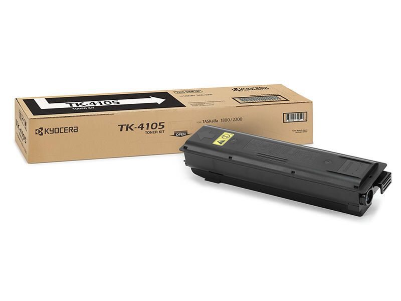 Kyocera Original TK-4105 Toner schwarz 15.000 Seiten (1T02NG0NL0) für TASKalfa 1800, 1801, 2200, 2201