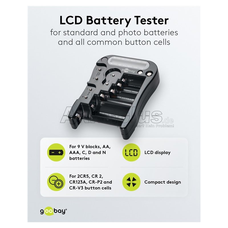 LCD-Batterietester