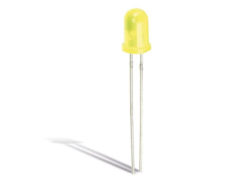 LED, gelb, Ø 5 mm, 10 Stück