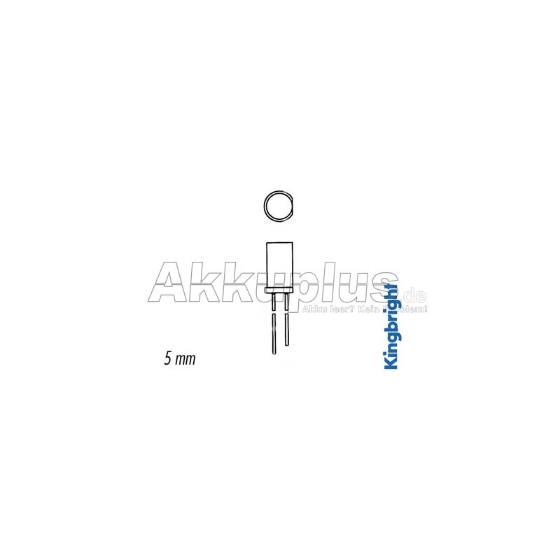 LED - GELB DIFFUS - FLACH - 5 mm