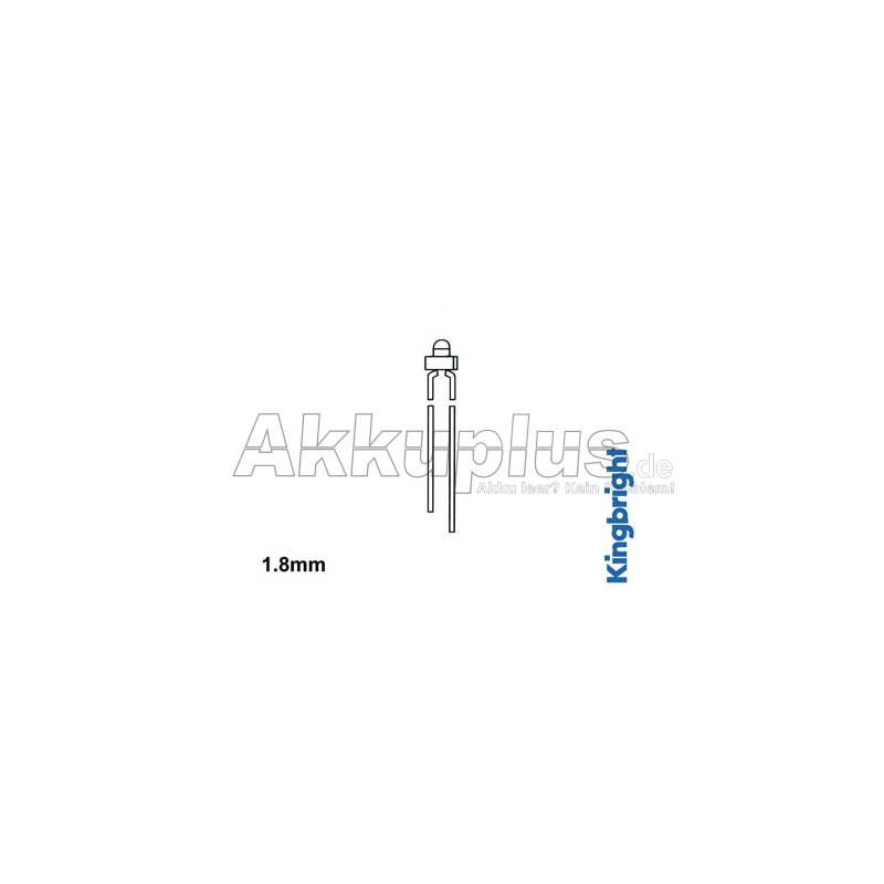 LED - GELB DIFFUS - STANDARD - 1.8 mm