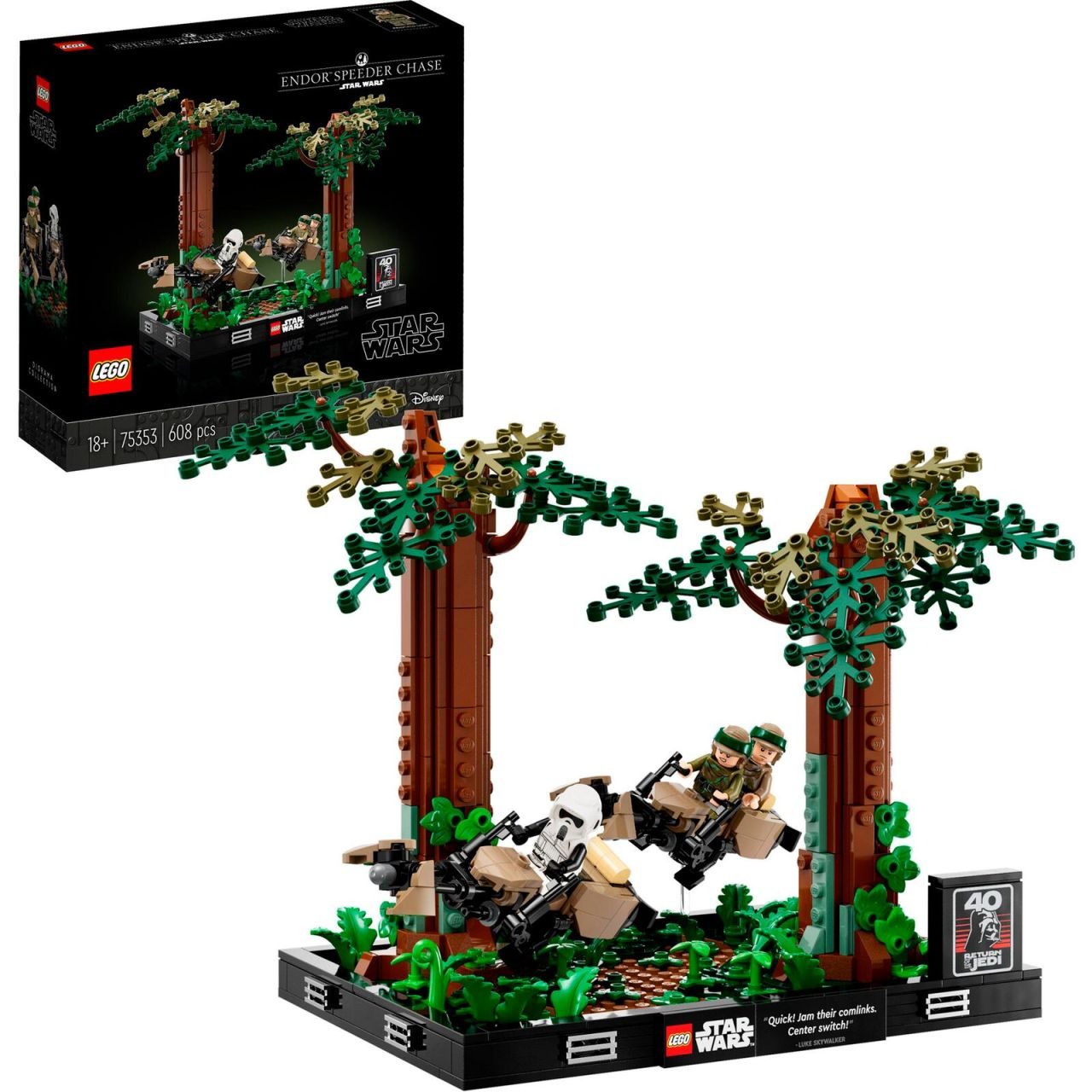 LEGO® Star Wars Verfolgungsjagd auf Endor™ - Diorama