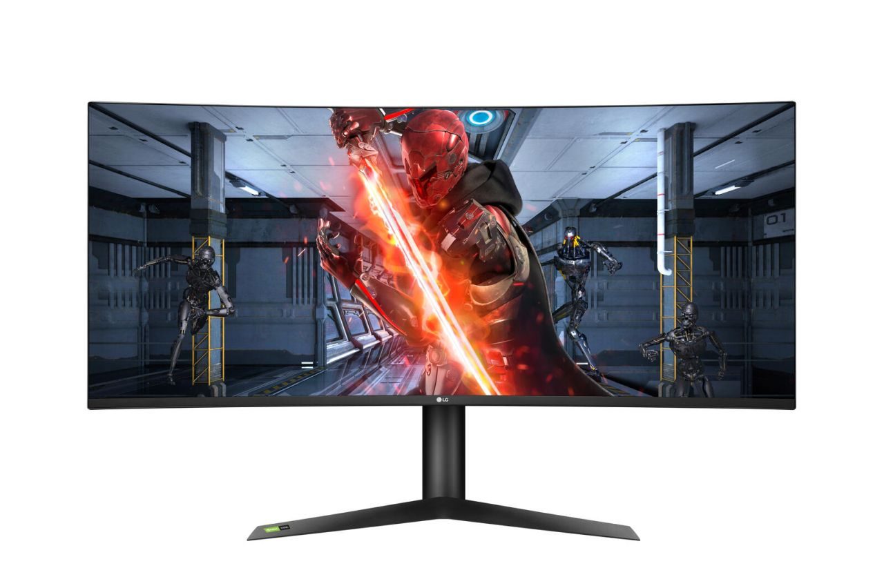 LG Gaming Monitor 38GL950G-B LED-Display 95,25 cm (37,5") Curved Design mattschwarz/rot