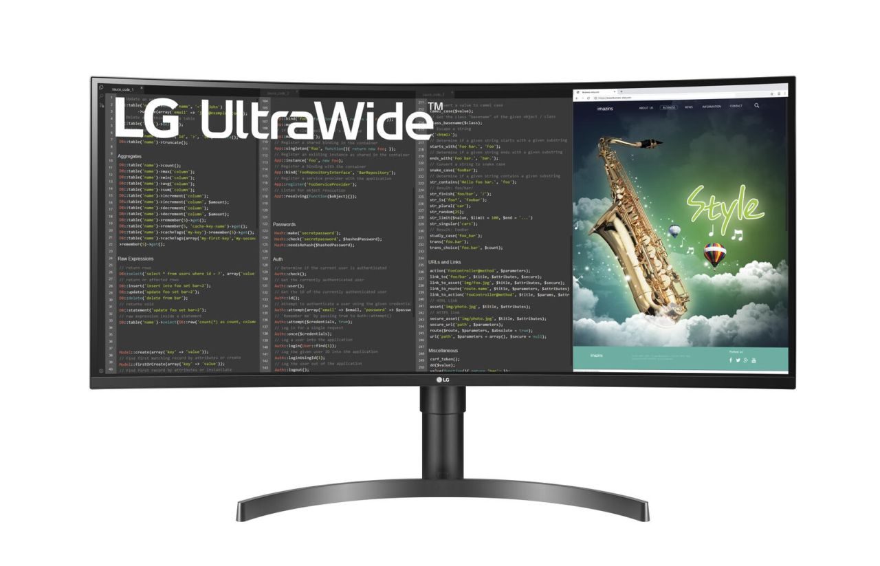 LG UltraWide Curved Monitor 35WN75C-B LED-Display 88,9cm (35")
