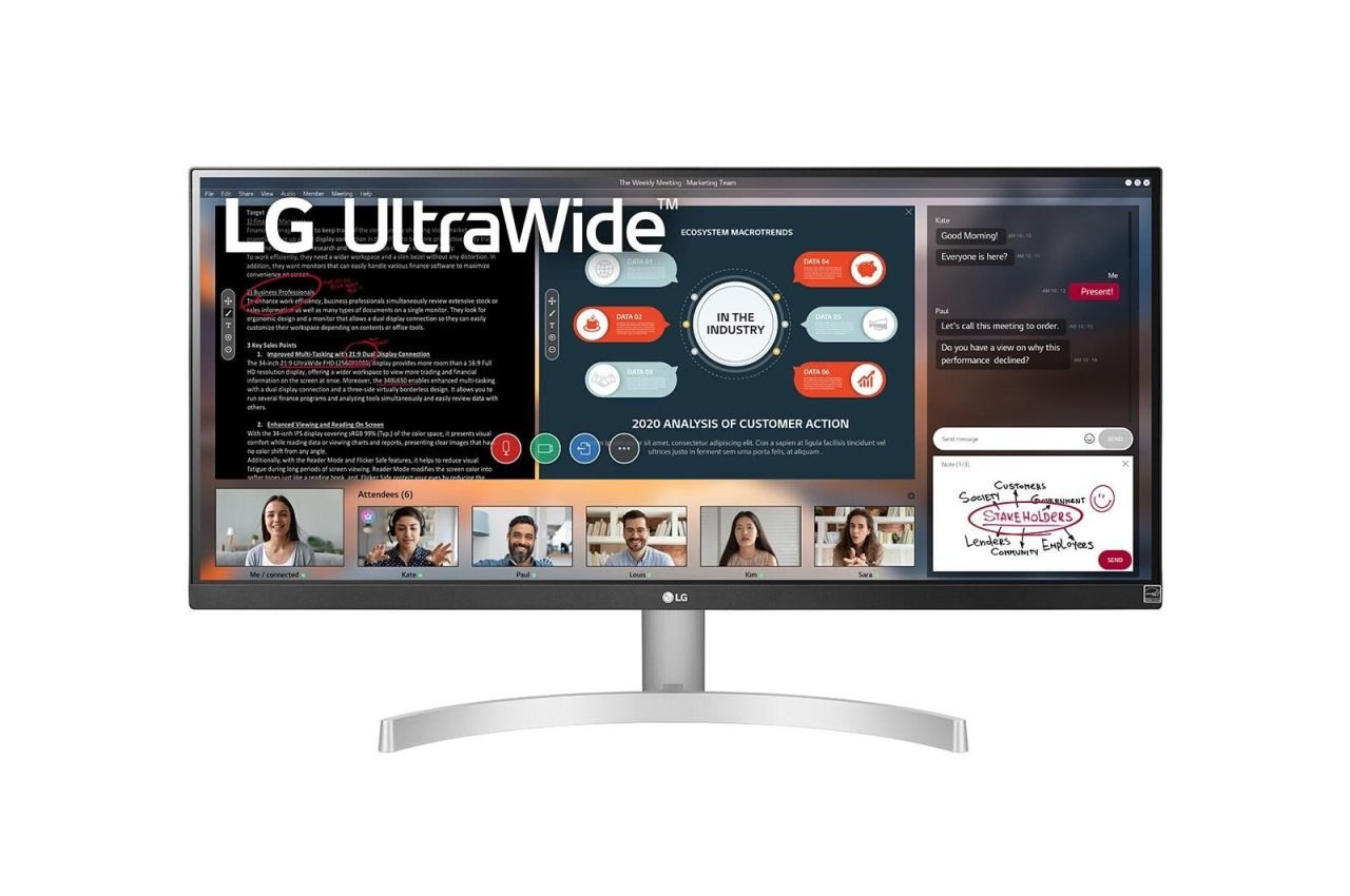 LG UltraWide Monitor 29WN600-W LED-Display 73,6 cm (29")