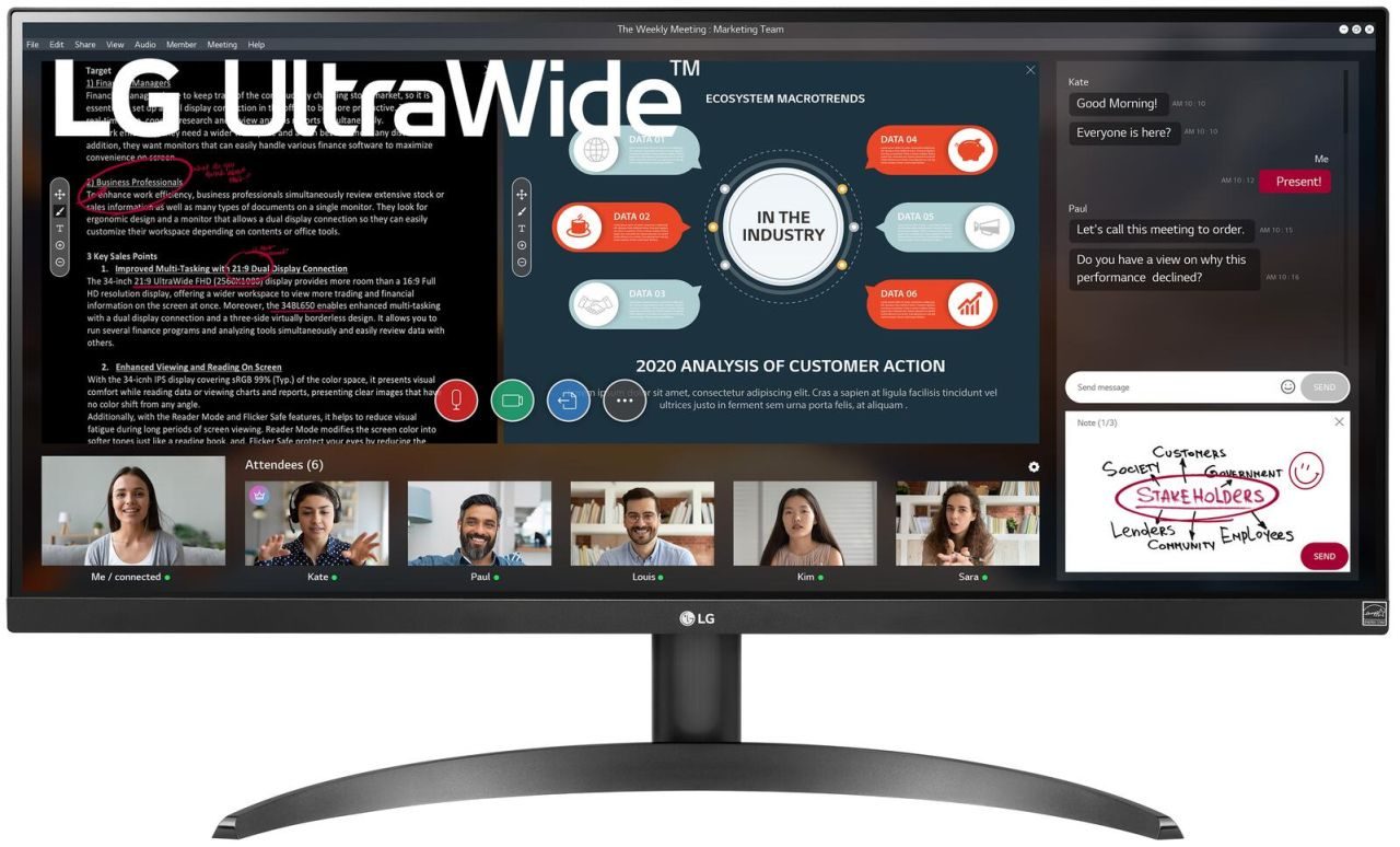 LG UltraWide Monitor 29WP500-B 73 cm (29 Zoll)