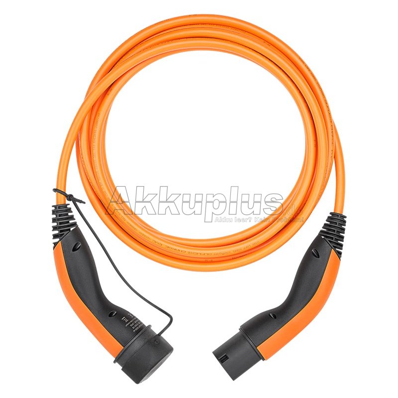 Ladekabel Typ 2, bis zu 11 kW, 7 m, orange