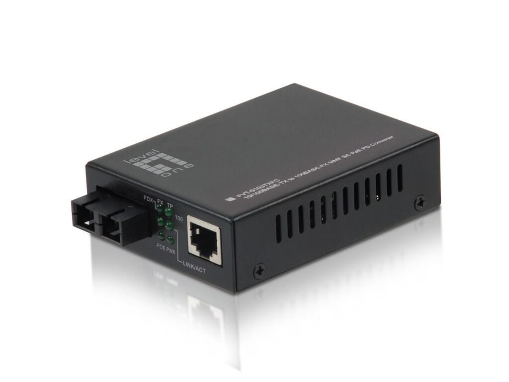 LevelOne FVT-0103TXFC RJ45 to SC Fast Ethernet Media Converter