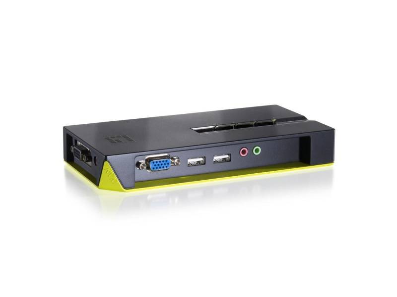 LevelOne KVM-0421 4-Port USB VGA KVM Switch, audio support