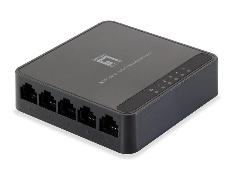 LevelOne Switch 5 Fast Ethernet-Ports unmanaged (FEU-0512)