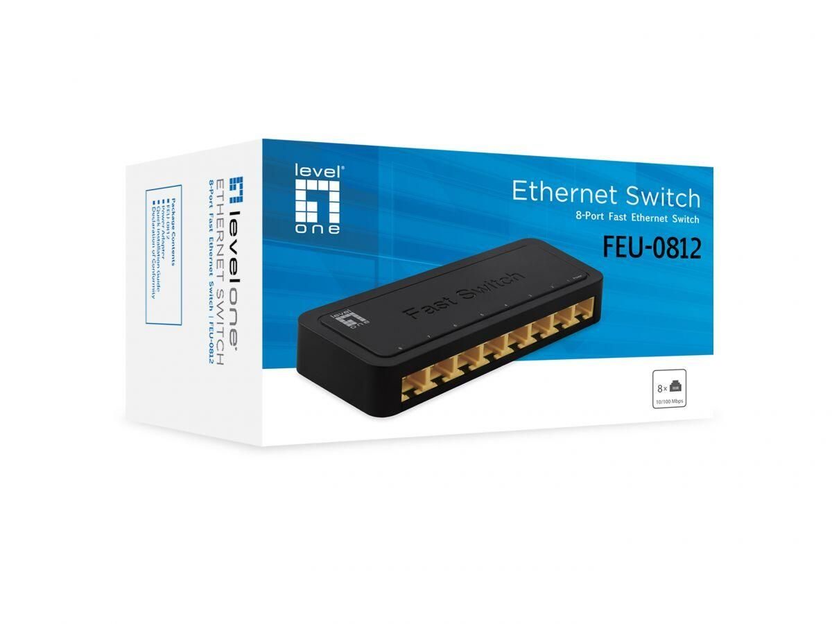 LevelOne Switch 8 Fast Ethernet-Ports unmanaged (FEU-0812)